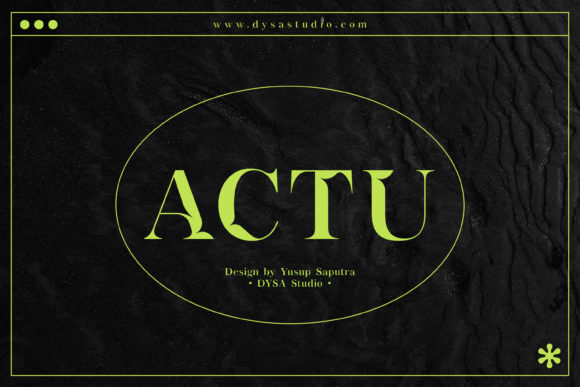 Actu Serif Font: A Bold Typeface for Crafty Creations