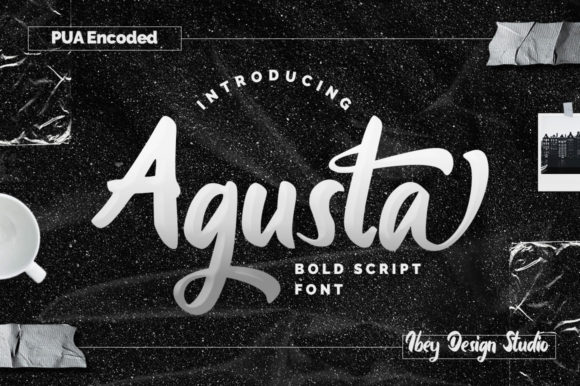 Agusta Font Review: A Bold Handwritten Typeface for Branding Projects