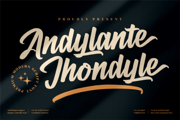 Andylante Jhondyle: A Bold Handwritten Typeface for Modern Web Design