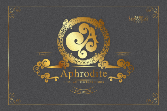 Aphrodite Monogram: A Decorative Typeface That Elevates Branding