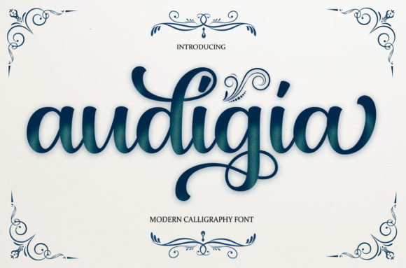 Audigia: A Premium Handwritten Font for Strong Brand Headlines