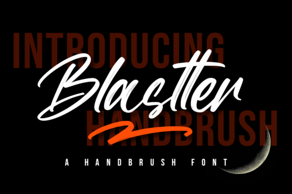 Blastter: A Bold Handwritten Font for Your Brand