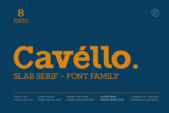 Cavéllo Typeface: A Bold Slab Serif for Memorable Branding