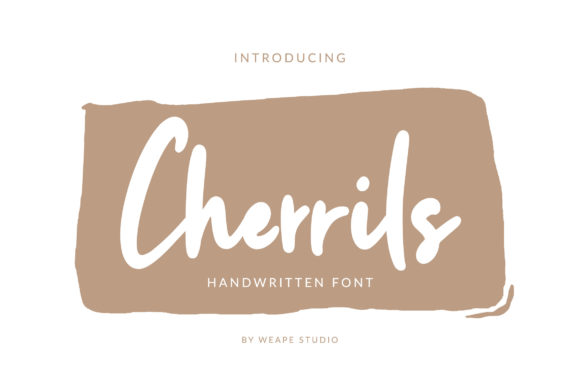 Cherrils Font: A Bold Handwritten Typeface for Creative Branding