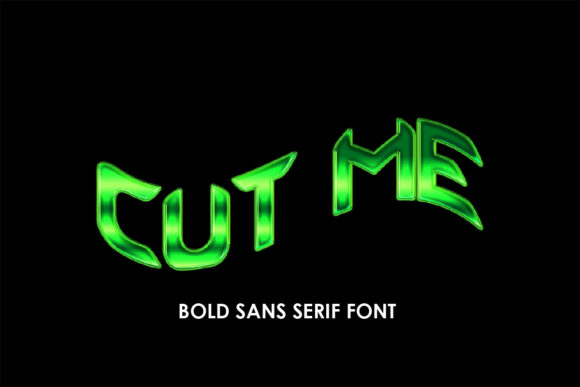 Cut Me: A Typeface That Cuts Through the Noise
