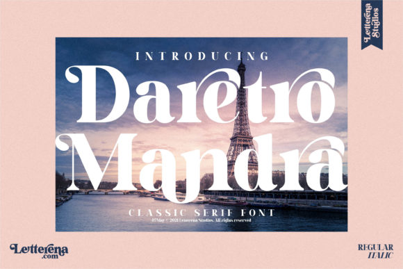 Daretro Mandra: A Premium Serif Font for Smaller Businesses