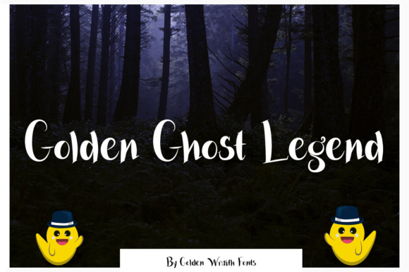 Golden Ghost Legend: A Playful Serif Typeface for Creative Publishing