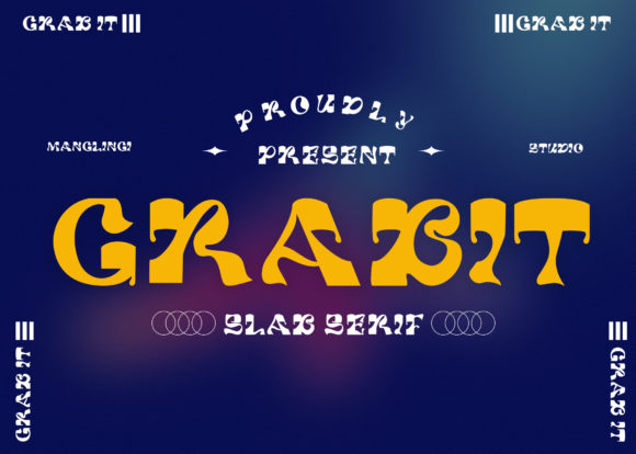 Grabit Font: A Bold Slab Serif for Digital Design