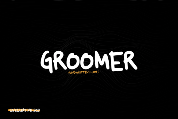 Groomer Font: A Handwritten Typeface for Bold Craft Creations
