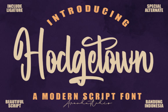 Hodgetown: A Bold Handwritten Font for Modern Web Design