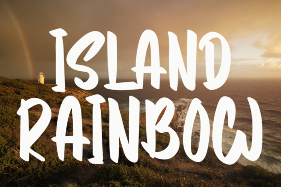 Island Rainbow Font: A Handwritten Typeface for Craft Creations