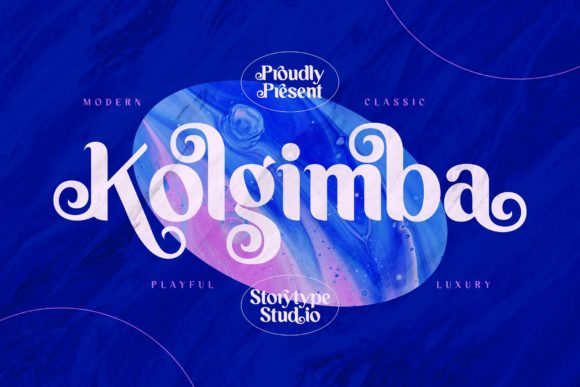 Kolgimba: A Bold Serif Typeface for Editorial Design
