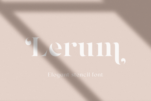 Lerum: A Bold Serif Typeface for Editorial Elegance