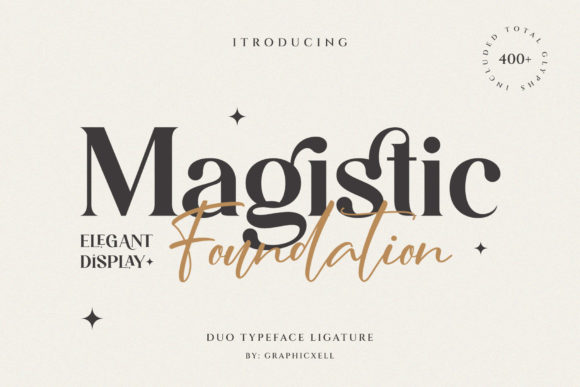 Magistic Foundation: A Bold and Versatile Typeface for Creative Branding