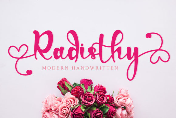 Radisthy Font: A Bold Handwritten Typeface for Craft Projects