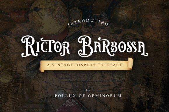 Rictor Barbossa Font Review: A Gothic Bold Typeface for Branding Projects