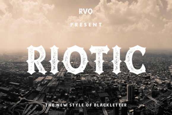 Riotic Font: A Bold Typeface for Editorial Design