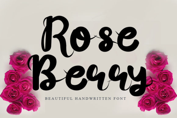 Rose Berry: A Handwritten Typeface for Makers and Creative Sellers