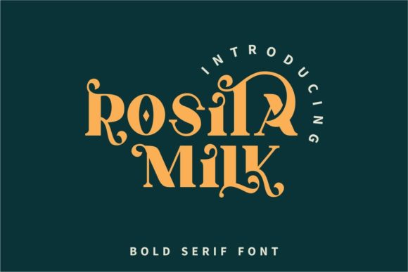 Rosita Milk: A Premium Serif Font for Editorial Design