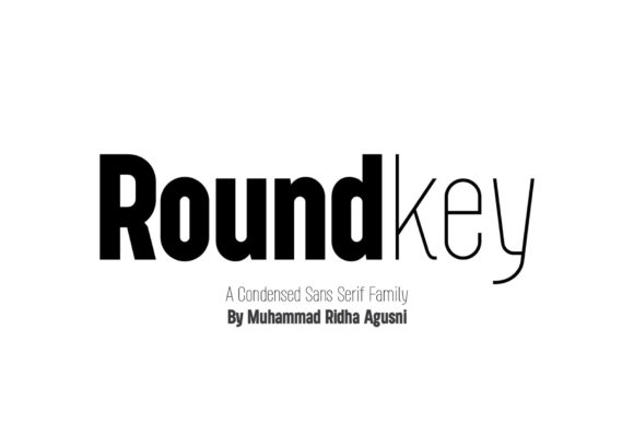 Roundkey: A Bold Typeface for Editorial Design