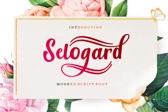 Selogard Font: A Bold Handwritten Typeface for Craft Projects