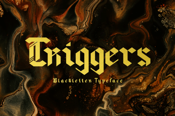 Triggers: A Bold Blackletter Typeface for Branding Impact