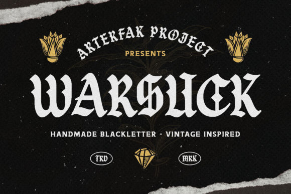 Warsuck Font: Bold Blackletter for Creative Makers